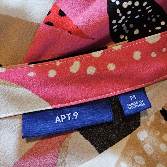 Apt 9 women's tropical floral contemporary print slip on dress size M - Picture 10 of 12